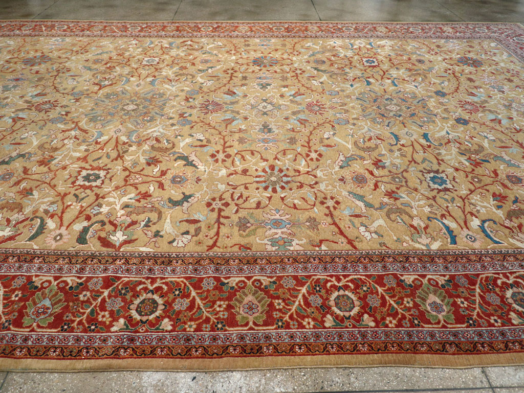 Antique Persian Mahal Oversize Carpet, No.31106 - Gsblank