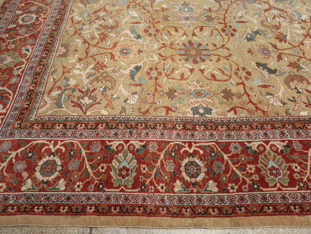 Antique Persian Mahal Oversize Carpet, No.31106 - Gsblank