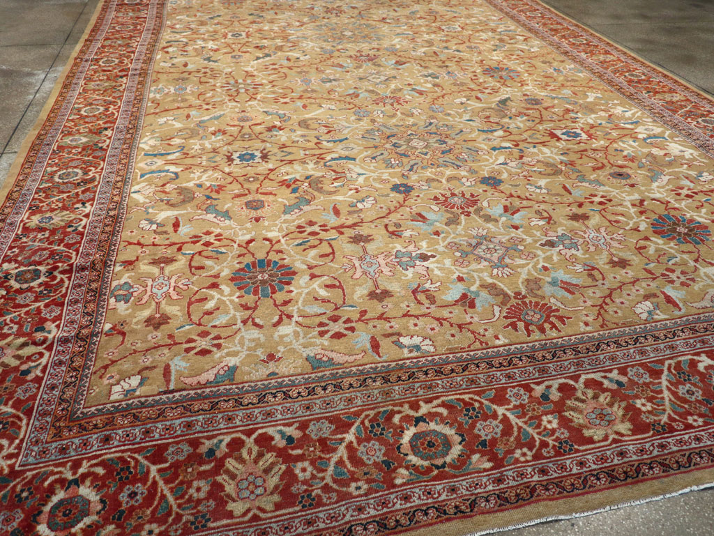 Antique Persian Mahal Oversize Carpet, No.31106 - Gsblank