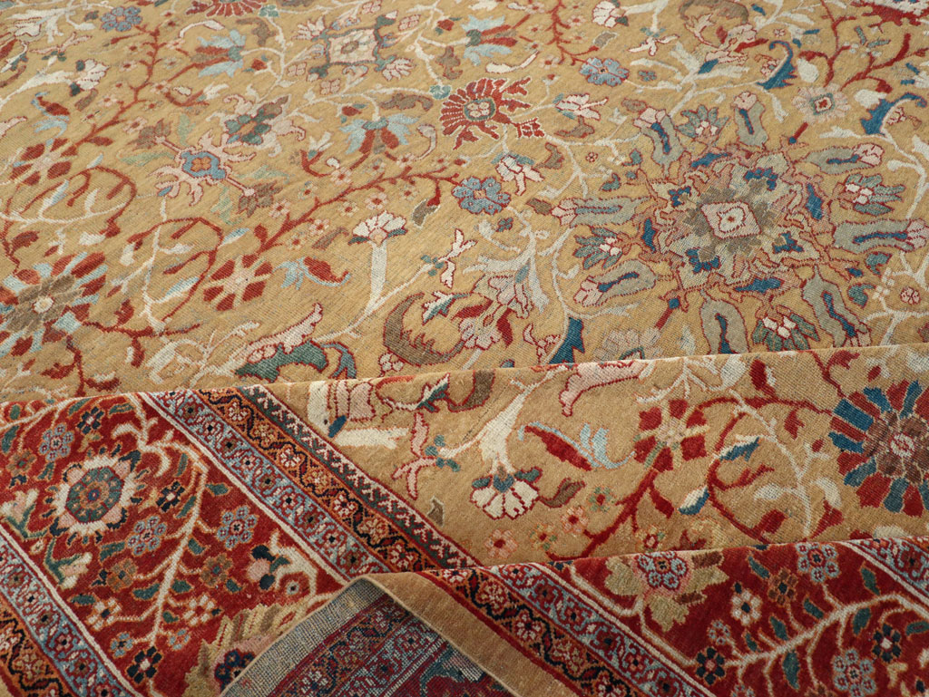 Antique Persian Mahal Oversize Carpet, No.31106 - Gsblank
