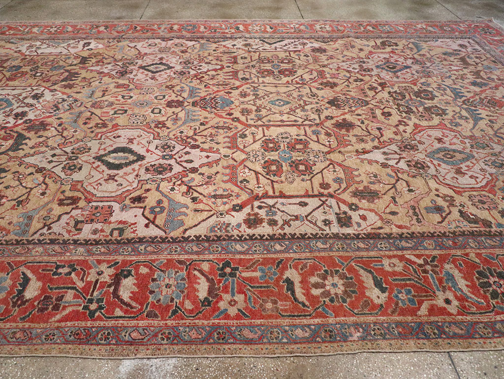 Antique Persian Sultanabad Oversize Carpet, No.31109 - Gsblank