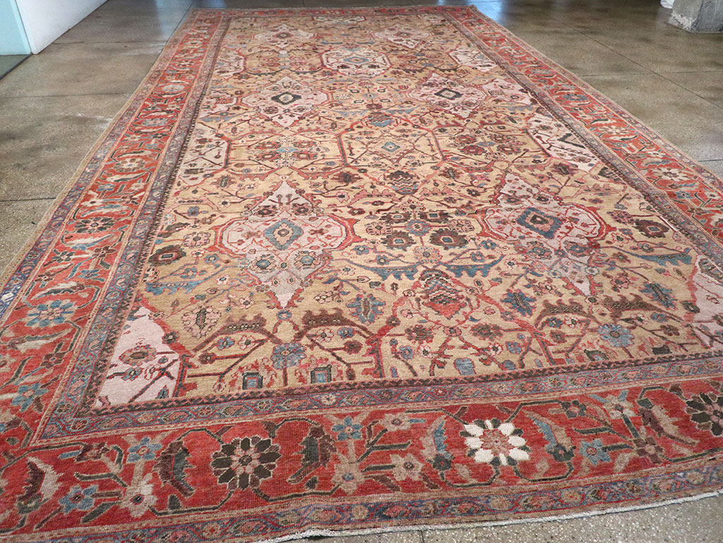 Antique Persian Sultanabad Oversize Carpet, No.31109 - Gsblank