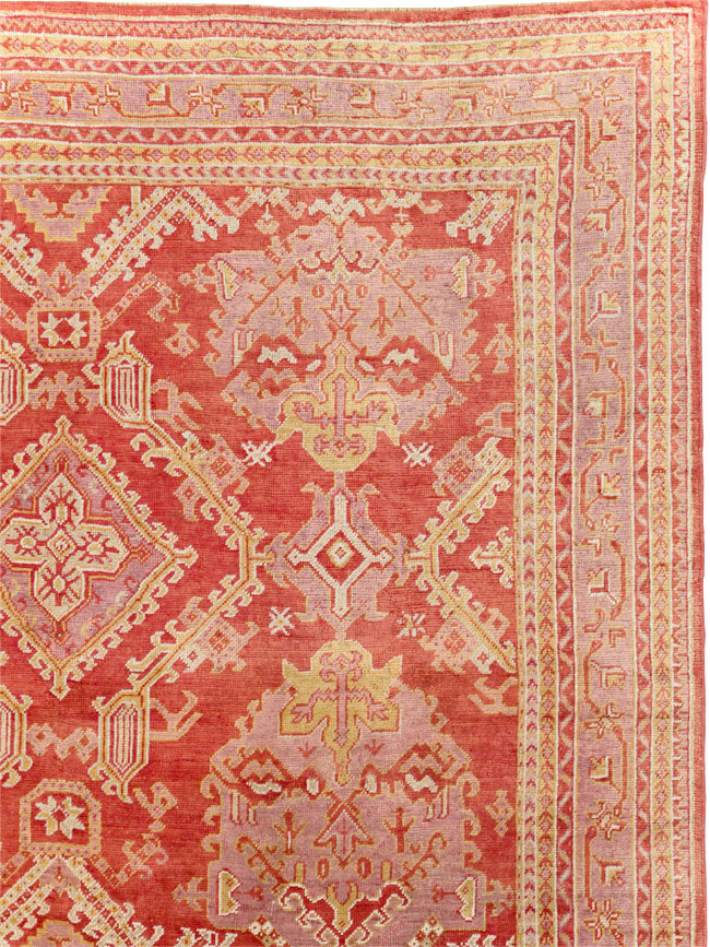 Antique Turkish Oushak Large Carpet, No.31111 - Gsblank