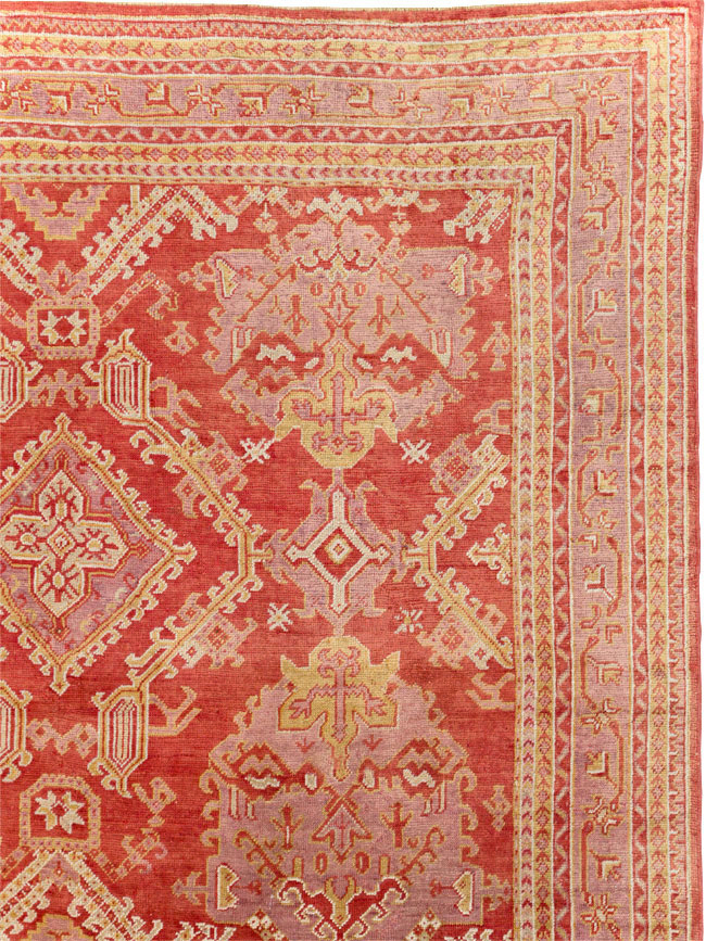 Antique Turkish Oushak Large Carpet, No.31111 - Gsblank