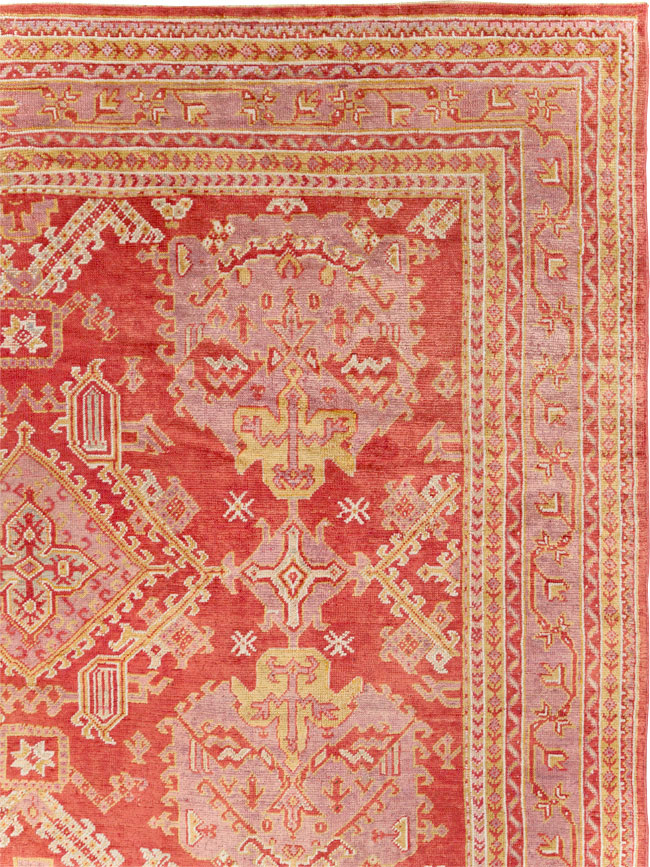 Antique Turkish Oushak Large Carpet, No.31111 - Gsblank