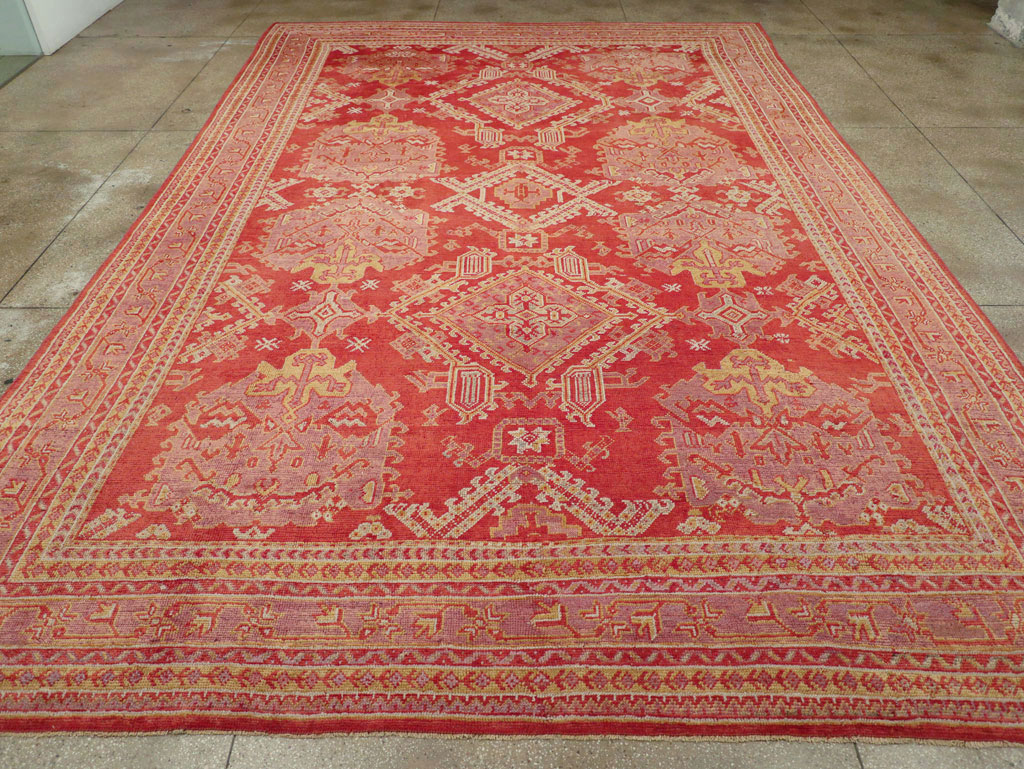 Antique Turkish Oushak Large Carpet, No.31111 - Gsblank