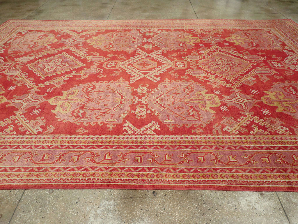 Antique Turkish Oushak Large Carpet, No.31111 - Gsblank