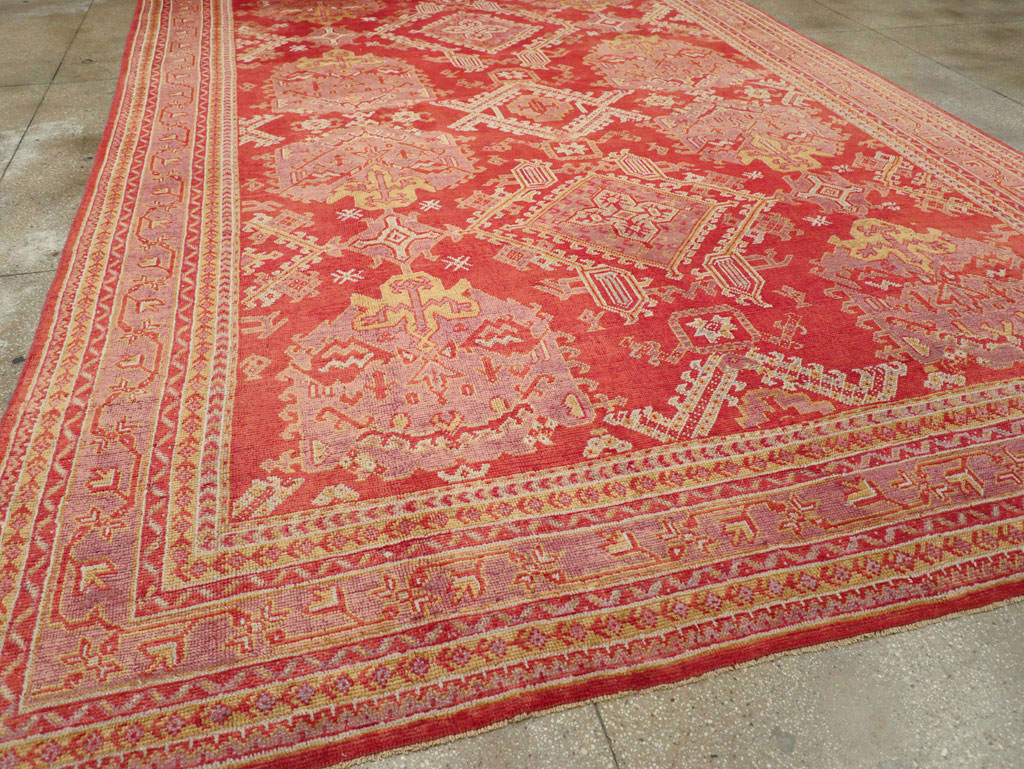 Antique Turkish Oushak Large Carpet, No.31111 - Gsblank
