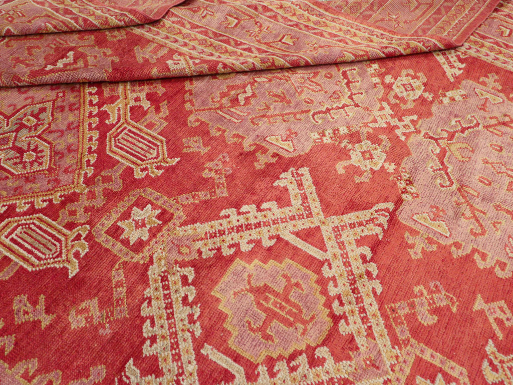 Antique Turkish Oushak Large Carpet, No.31111 - Gsblank