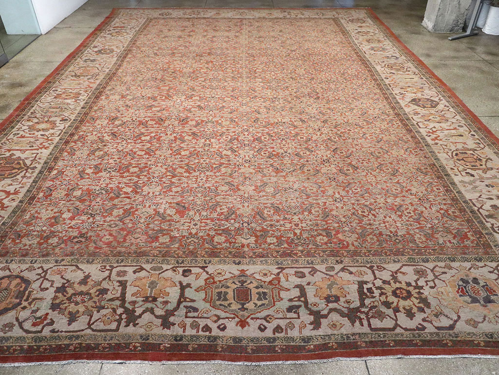 Antique Persian Mahal Oversize Carpet, No.31116 - Gsblank