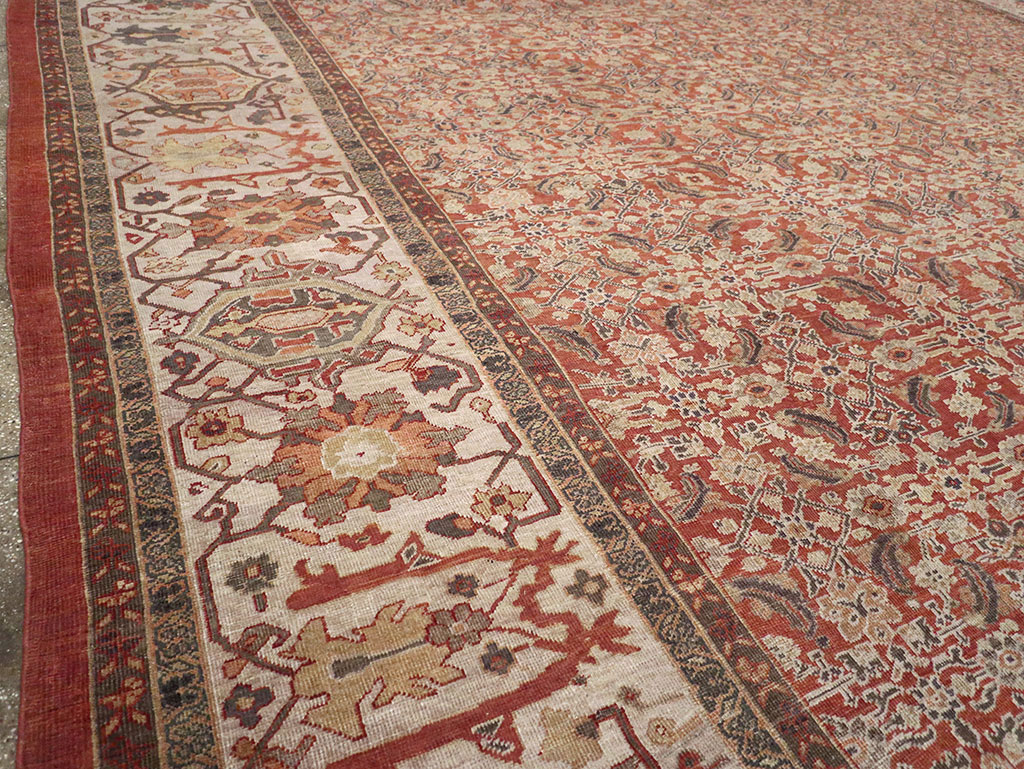 Antique Persian Mahal Oversize Carpet, No.31116 - Gsblank