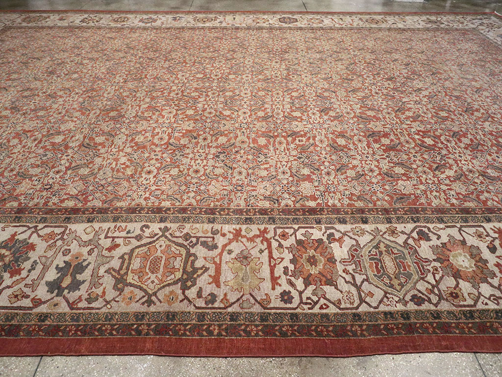 Antique Persian Mahal Oversize Carpet, No.31116 - Gsblank