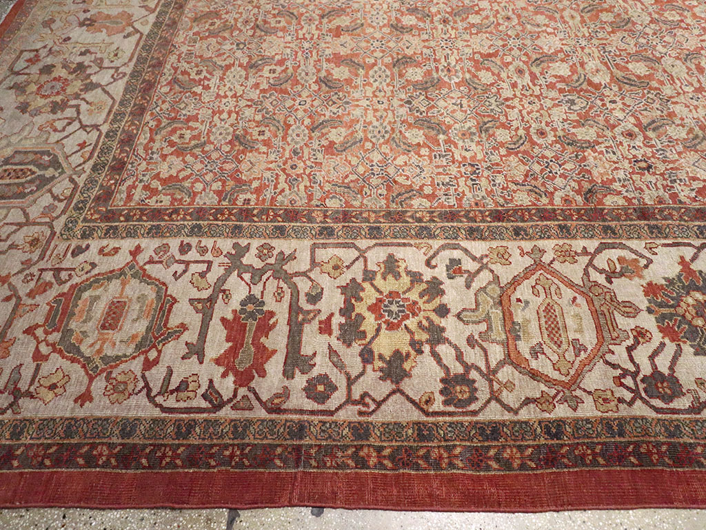Antique Persian Mahal Oversize Carpet, No.31116 - Gsblank