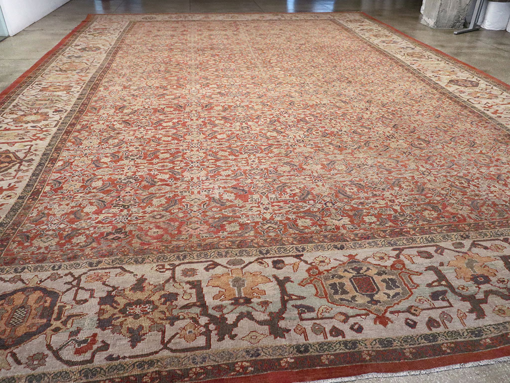 Antique Persian Mahal Oversize Carpet, No.31116 - Gsblank