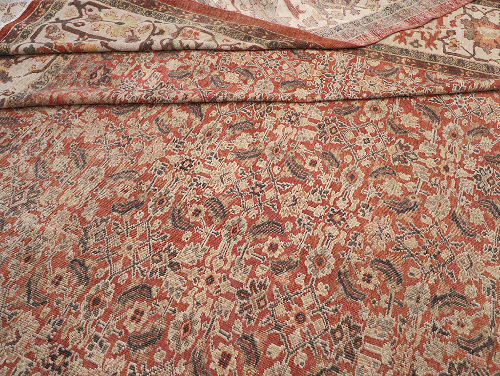 Antique Persian Mahal Oversize Carpet, No.31116 - Gsblank