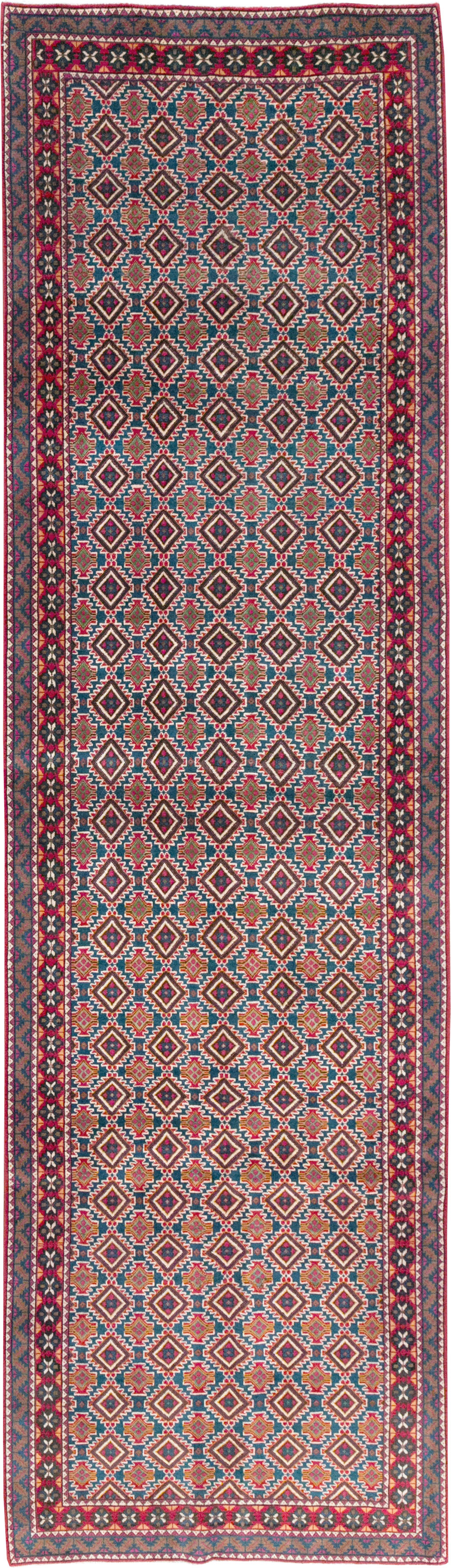 Vintage Persian Mashad Runner, No.31117 - Gsblank