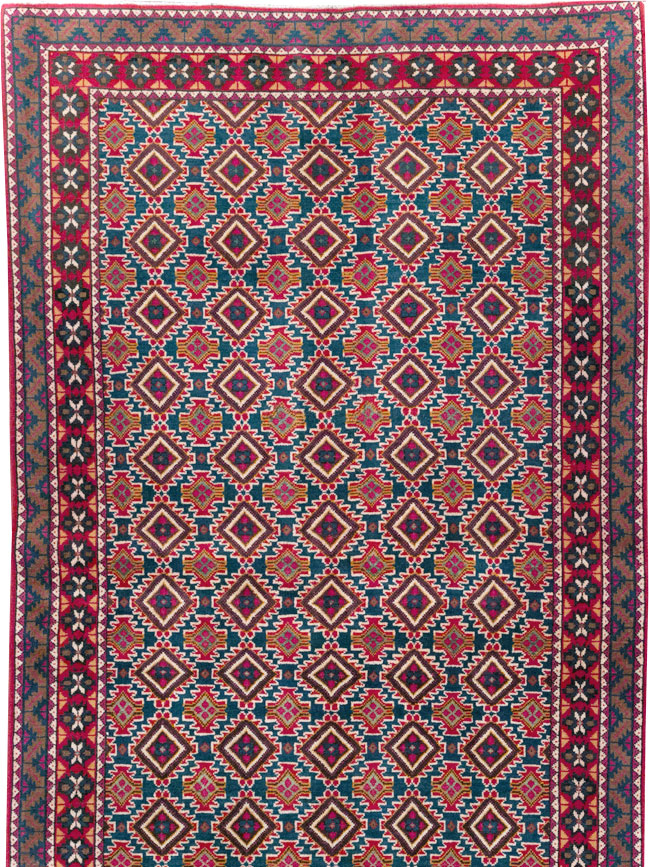 Vintage Persian Mashad Runner, No.31117 - Gsblank