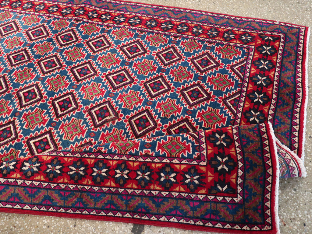 Vintage Persian Mashad Runner, No.31117 - Gsblank
