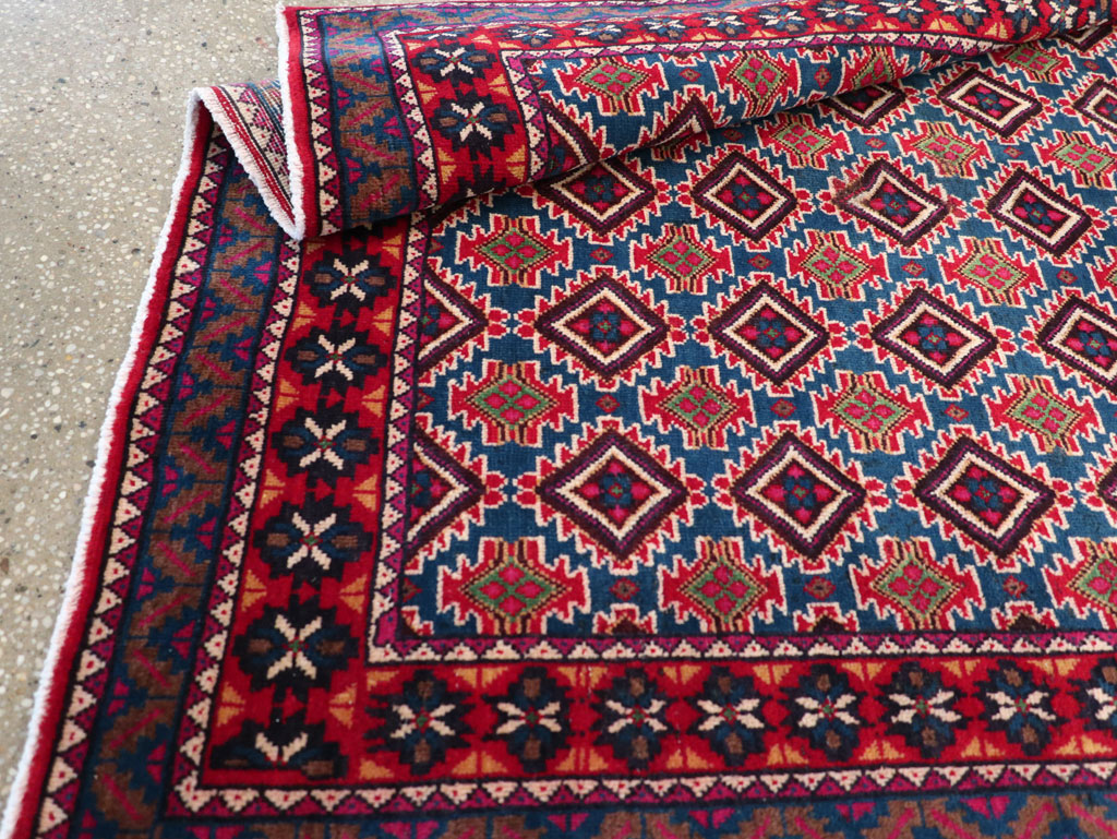 Vintage Persian Mashad Runner, No.31117 - Gsblank