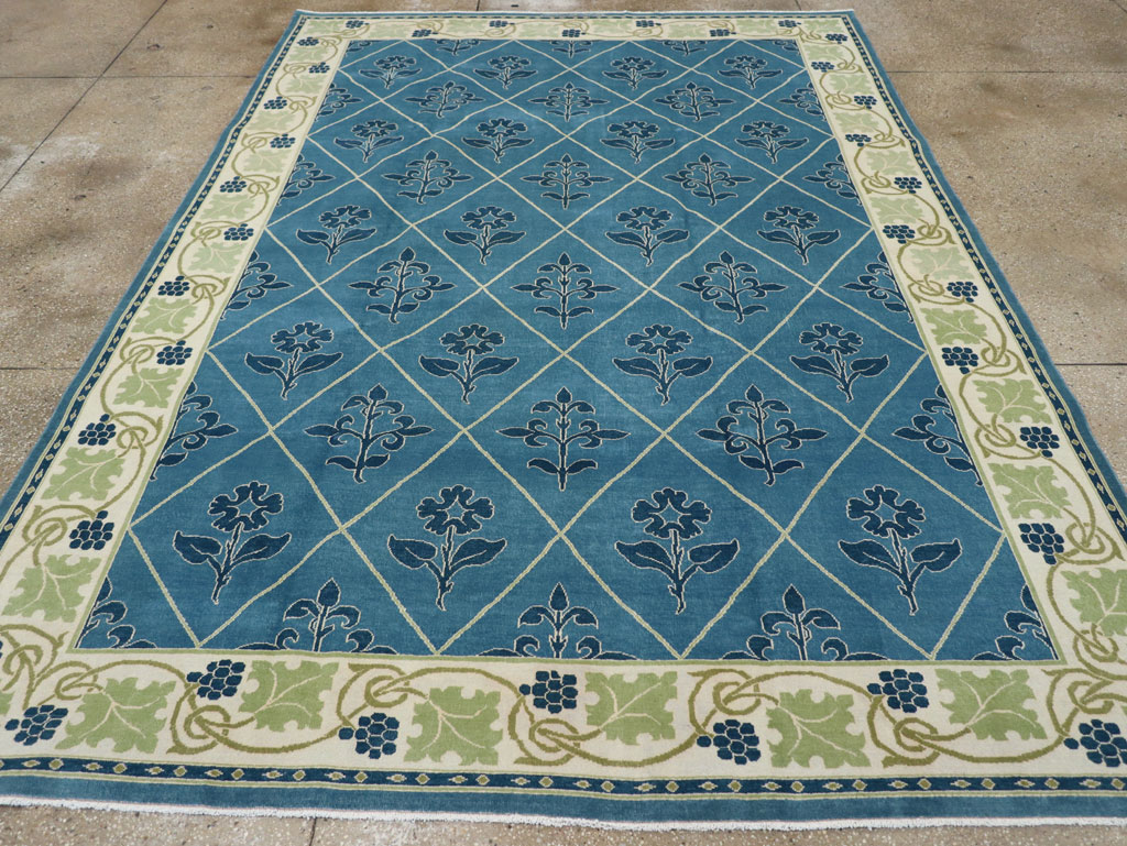 Vintage Persian Kashan Room Size Carpet, No.31119 - Gsblank