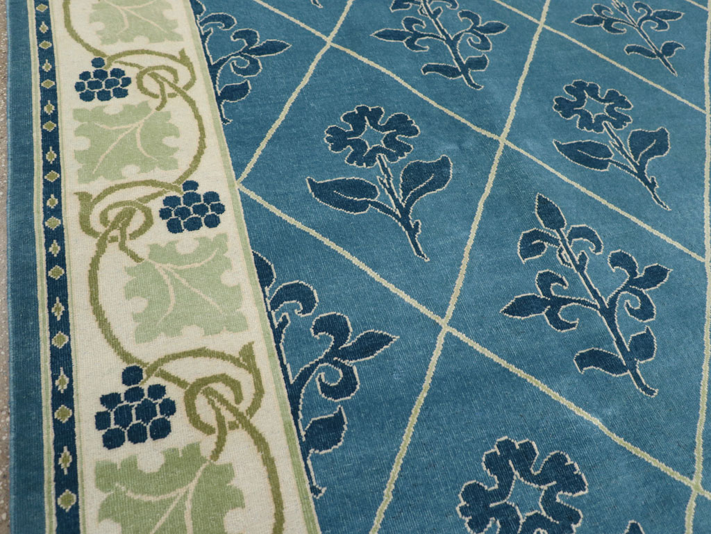 Vintage Persian Kashan Room Size Carpet, No.31119 - Gsblank