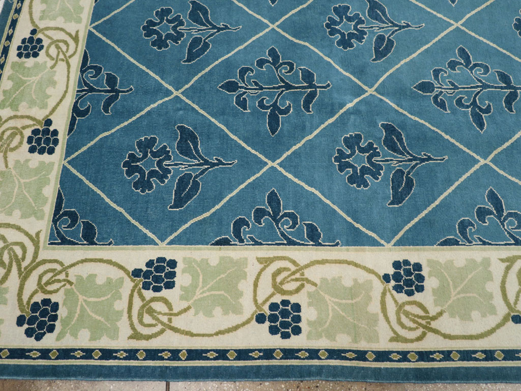 Vintage Persian Kashan Room Size Carpet, No.31119 - Gsblank