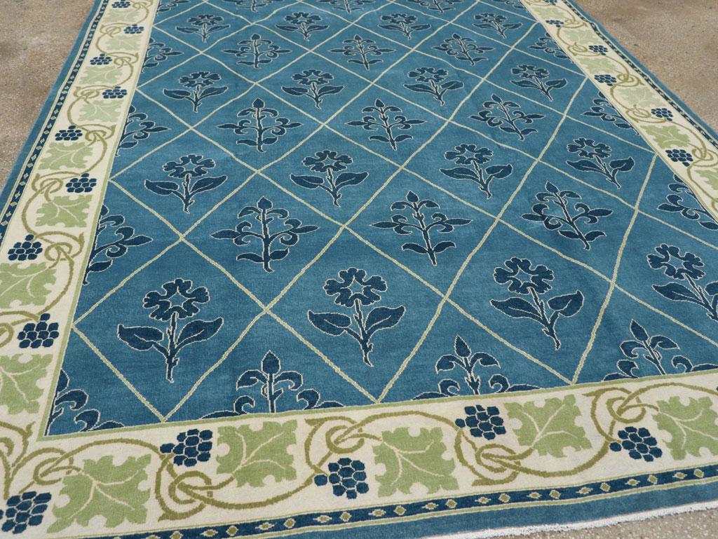 Vintage Persian Kashan Room Size Carpet, No.31119 - Gsblank