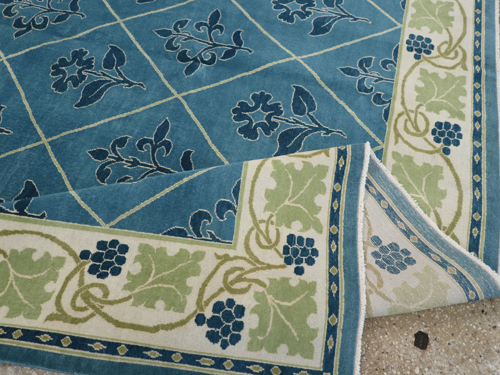 Vintage Persian Kashan Room Size Carpet, No.31119 - Gsblank