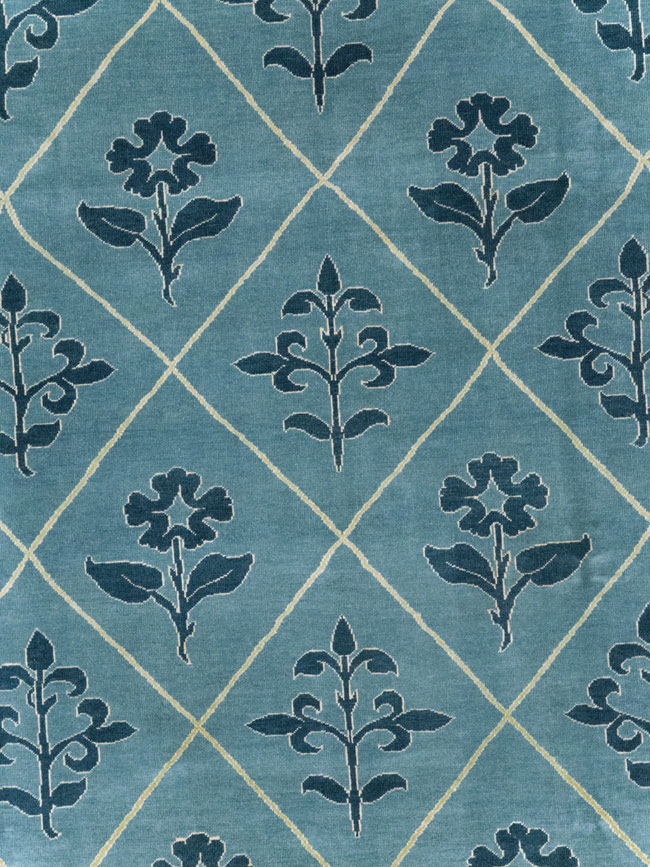 Vintage Persian Kashan Room Size Carpet, No.31120 - Gsblank