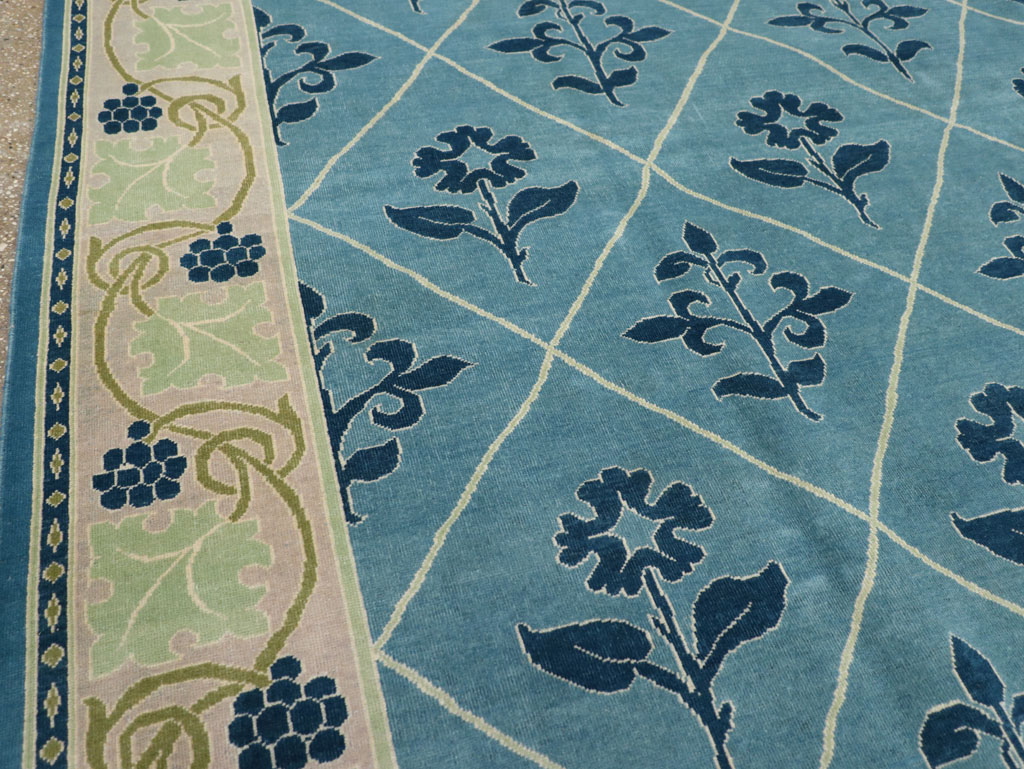 Vintage Persian Kashan Room Size Carpet, No.31120 - Gsblank