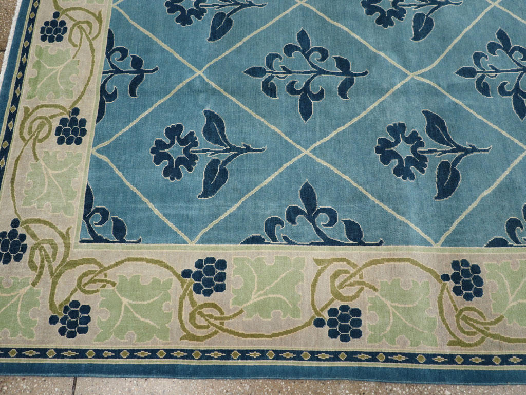 Vintage Persian Kashan Room Size Carpet, No.31120 - Gsblank