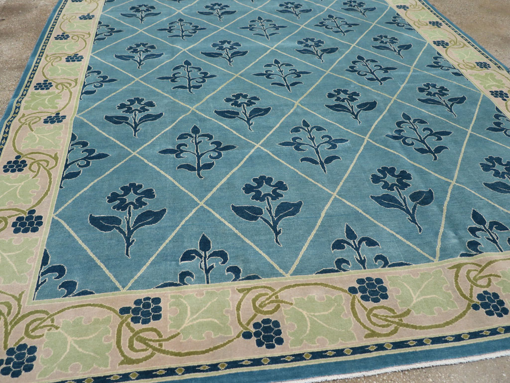 Vintage Persian Kashan Room Size Carpet, No.31120 - Gsblank