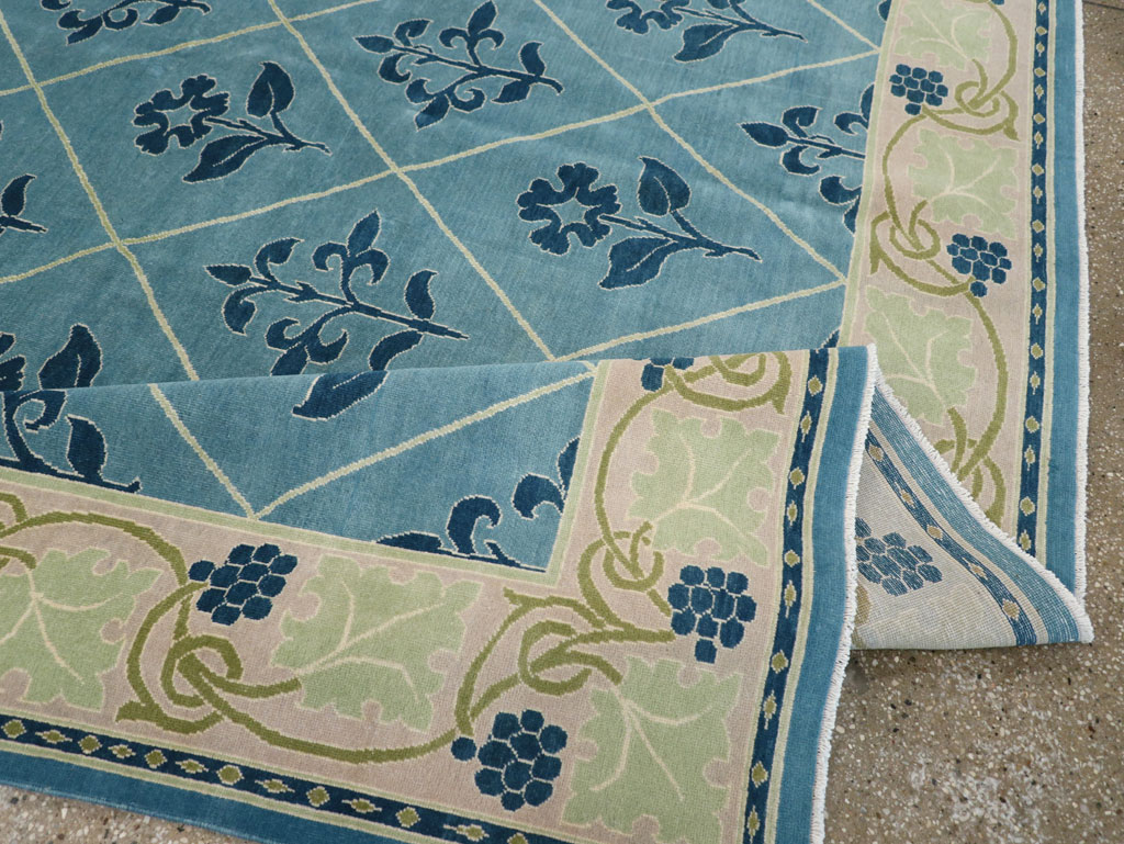 Vintage Persian Kashan Room Size Carpet, No.31120 - Gsblank