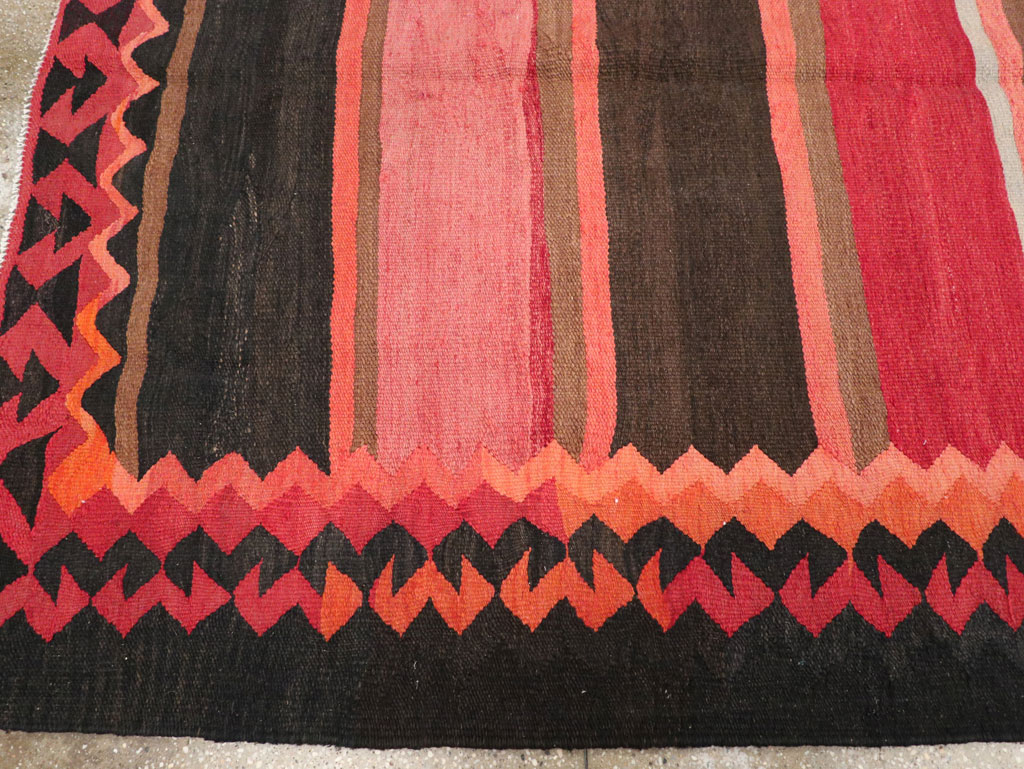 Vintage Persian Flatweave Kilim Gallery Carpet, No.31121 - Gsblank