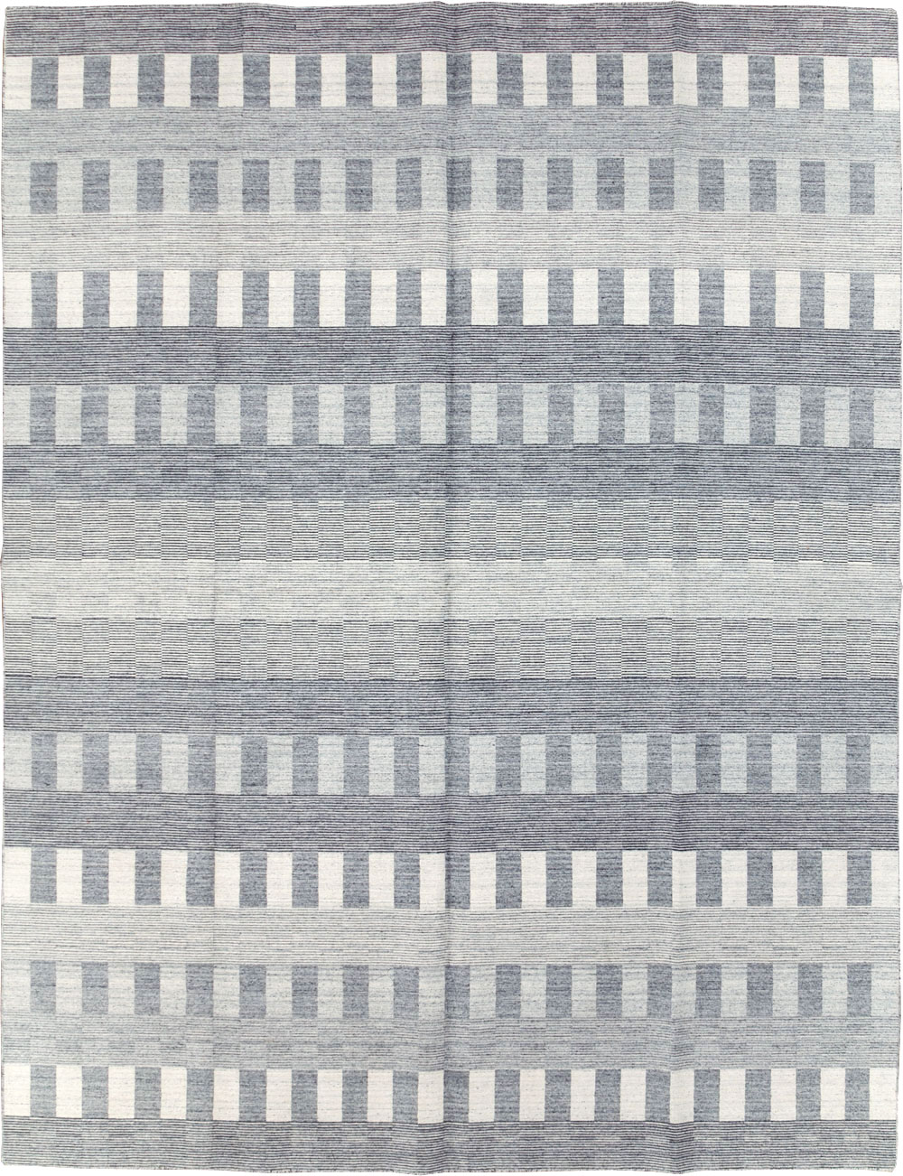 Contemporary Turkish Flatweave Room Size Carpet, No.31123 - Gsblank