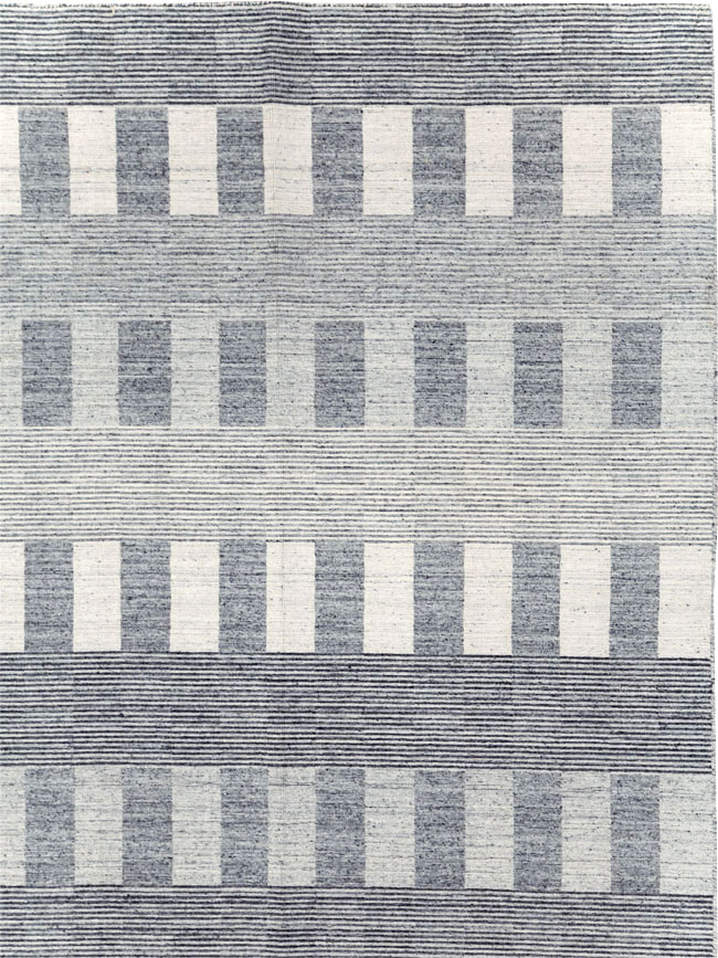 Contemporary Turkish Flatweave Room Size Carpet, No.31123 - Gsblank