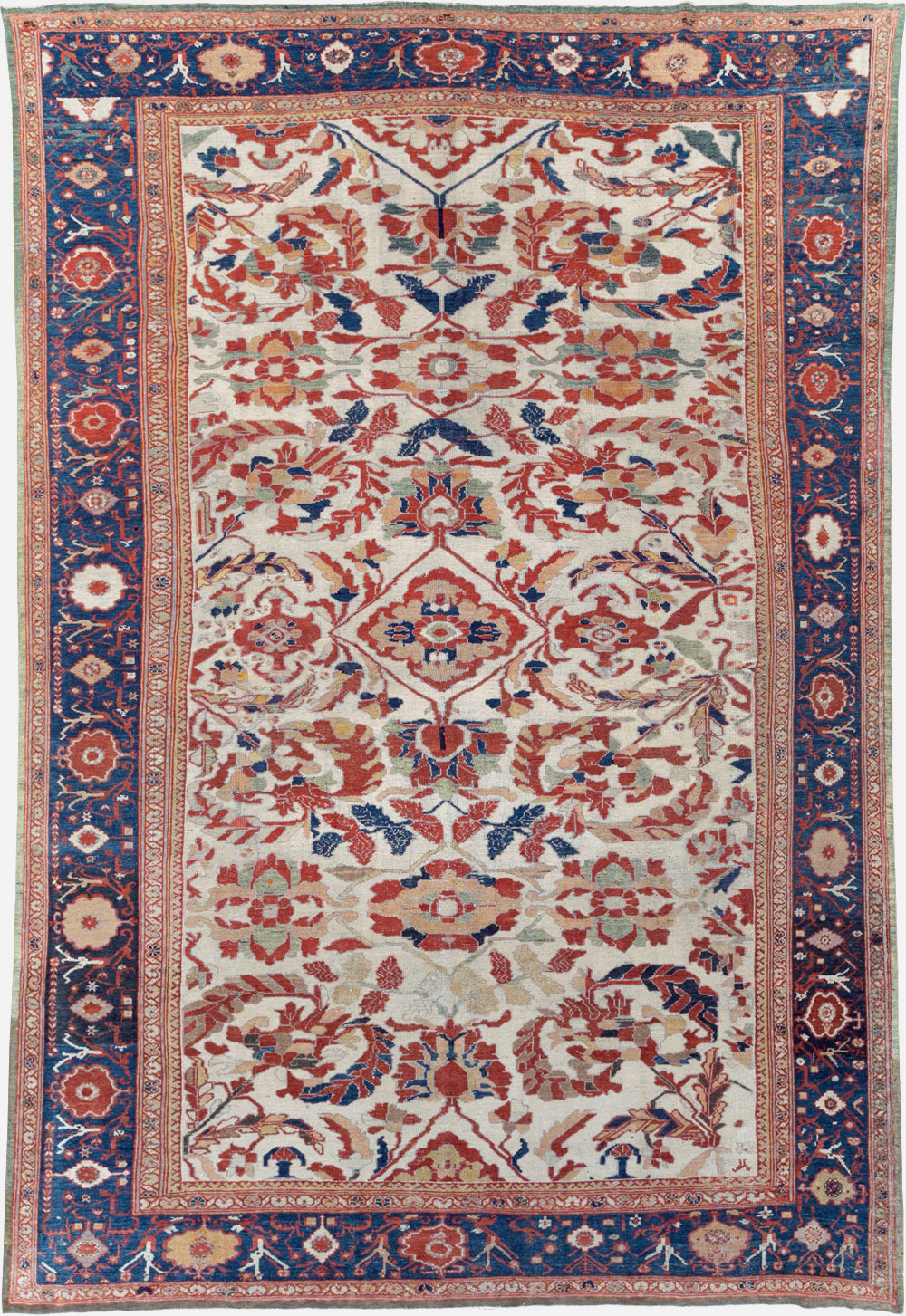 Antique Persian Bakhtiari Large Room Size Carpet, No.31126 - Gsblank