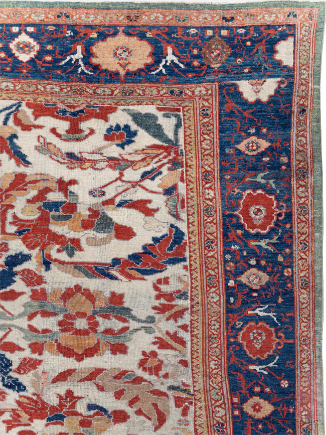 Antique Persian Bakhtiari Large Room Size Carpet, No.31126 - Gsblank