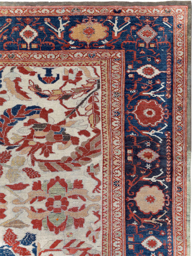 Antique Persian Bakhtiari Large Room Size Carpet, No.31126 - Gsblank