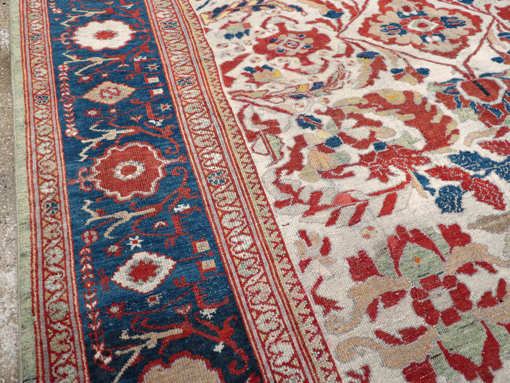 Antique Persian Bakhtiari Large Room Size Carpet, No.31126 - Gsblank