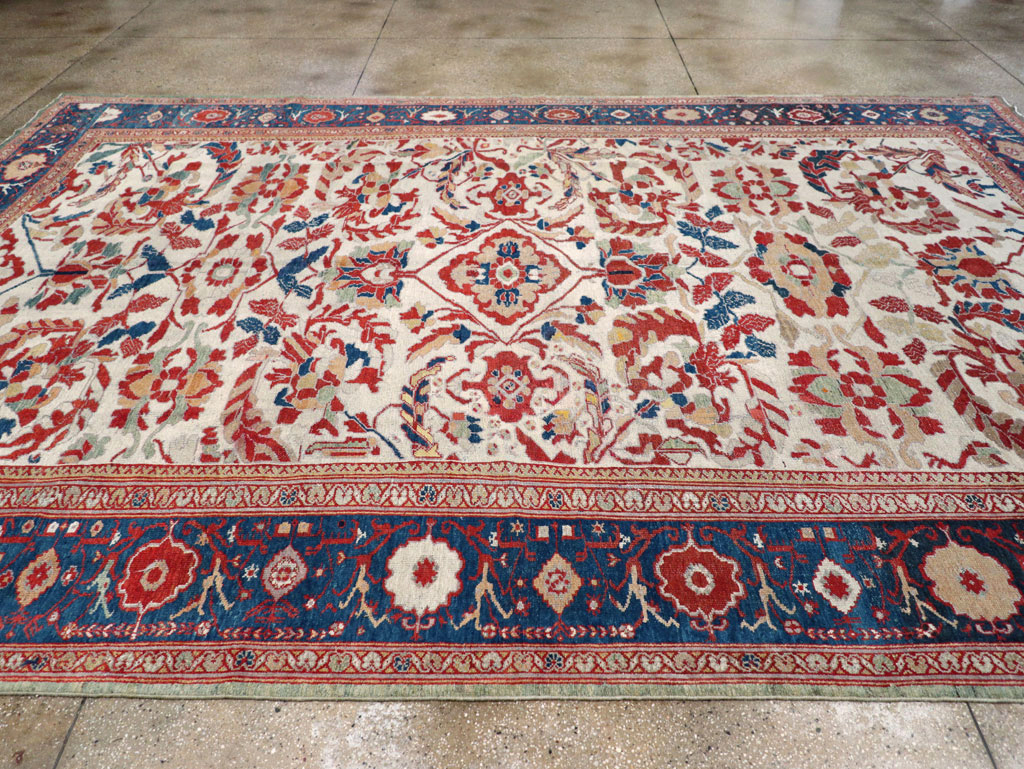 Antique Persian Bakhtiari Large Room Size Carpet, No.31126 - Gsblank