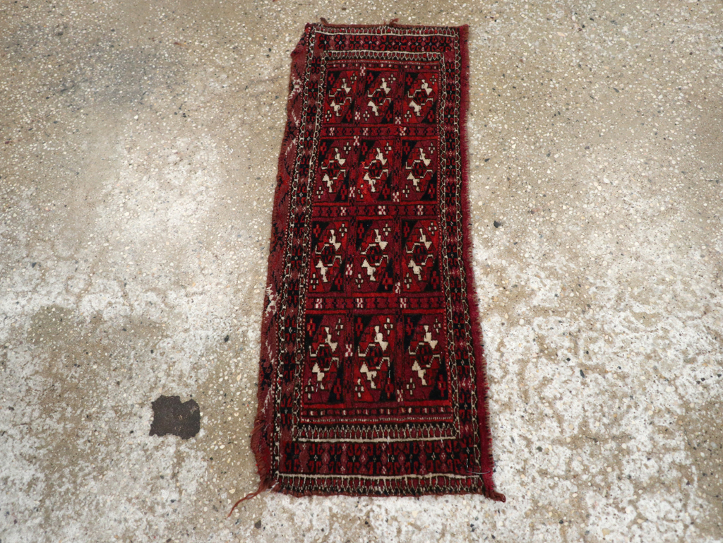Vintage Central Asian Turkoman Rug, No.31128 - Gsblank