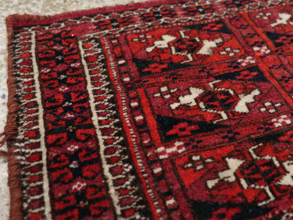 Vintage Central Asian Turkoman Rug, No.31128 - Gsblank