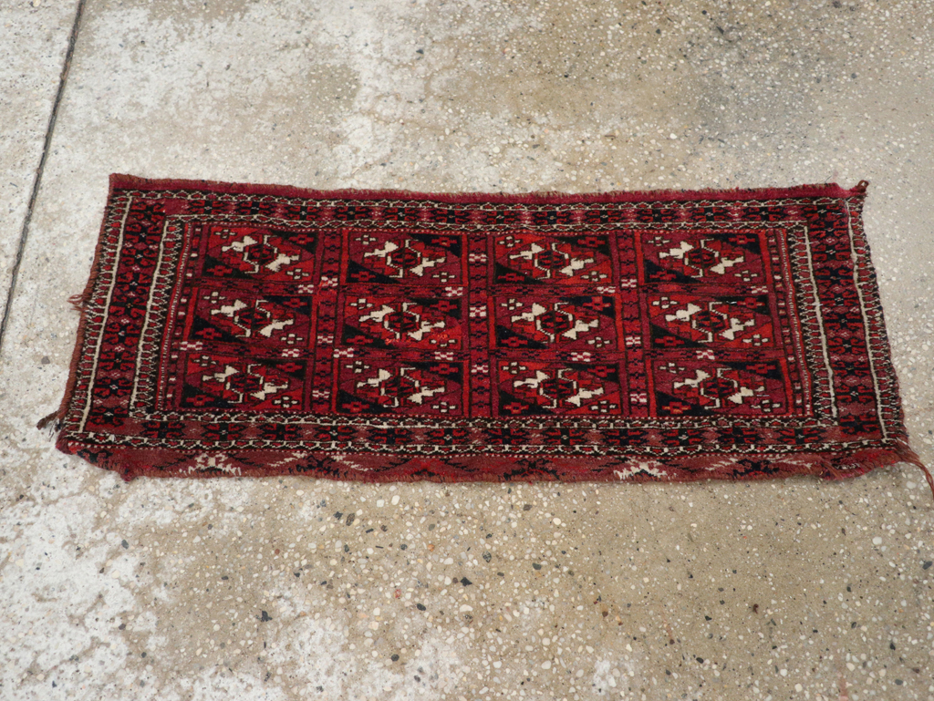 Vintage Central Asian Turkoman Rug, No.31128 - Gsblank