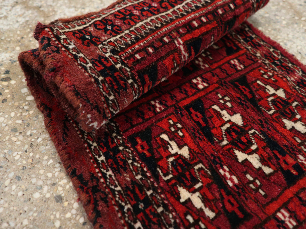 Vintage Central Asian Turkoman Rug, No.31128 - Gsblank