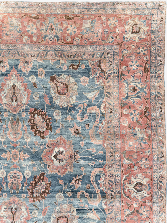 Antique Persian Tabriz Room Size Carpet, No.31130 - Gsblank