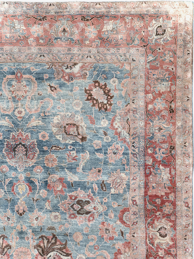 Antique Persian Tabriz Room Size Carpet, No.31130 - Gsblank