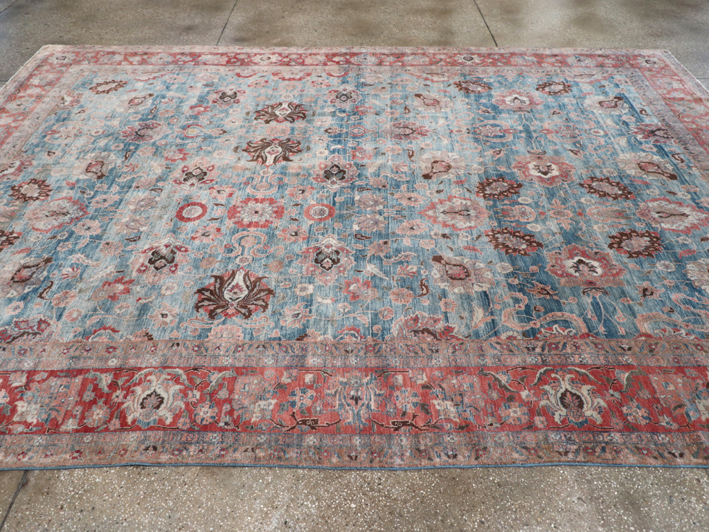 Antique Persian Tabriz Room Size Carpet, No.31130 - Gsblank