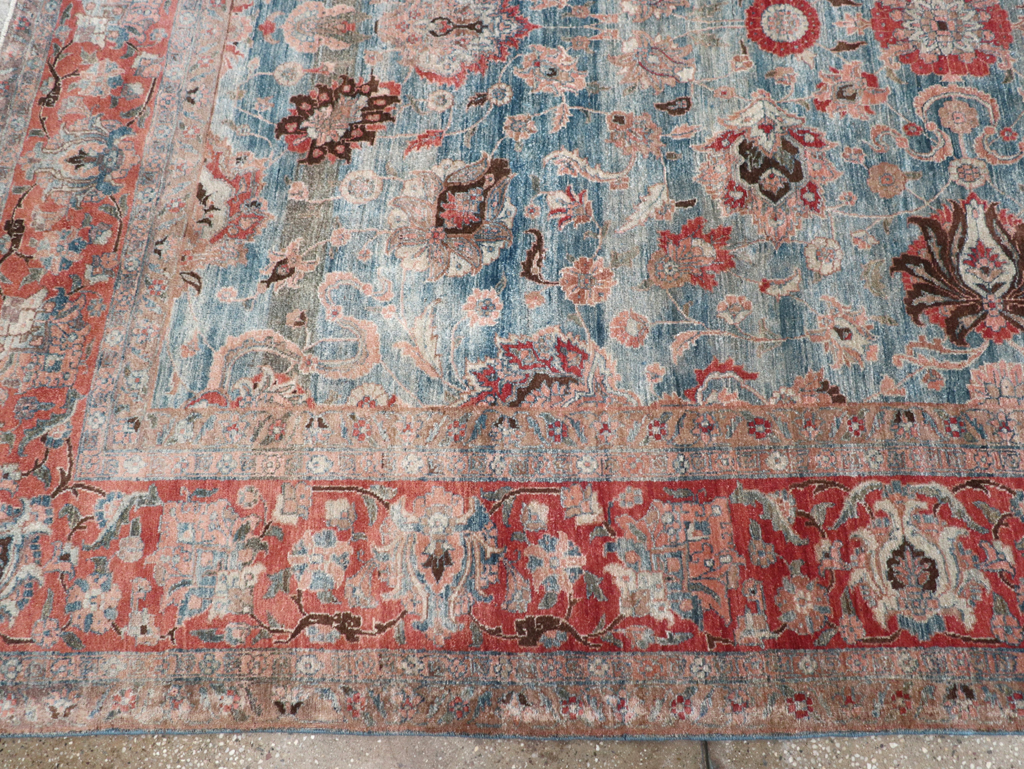 Antique Persian Tabriz Room Size Carpet, No.31130 - Gsblank