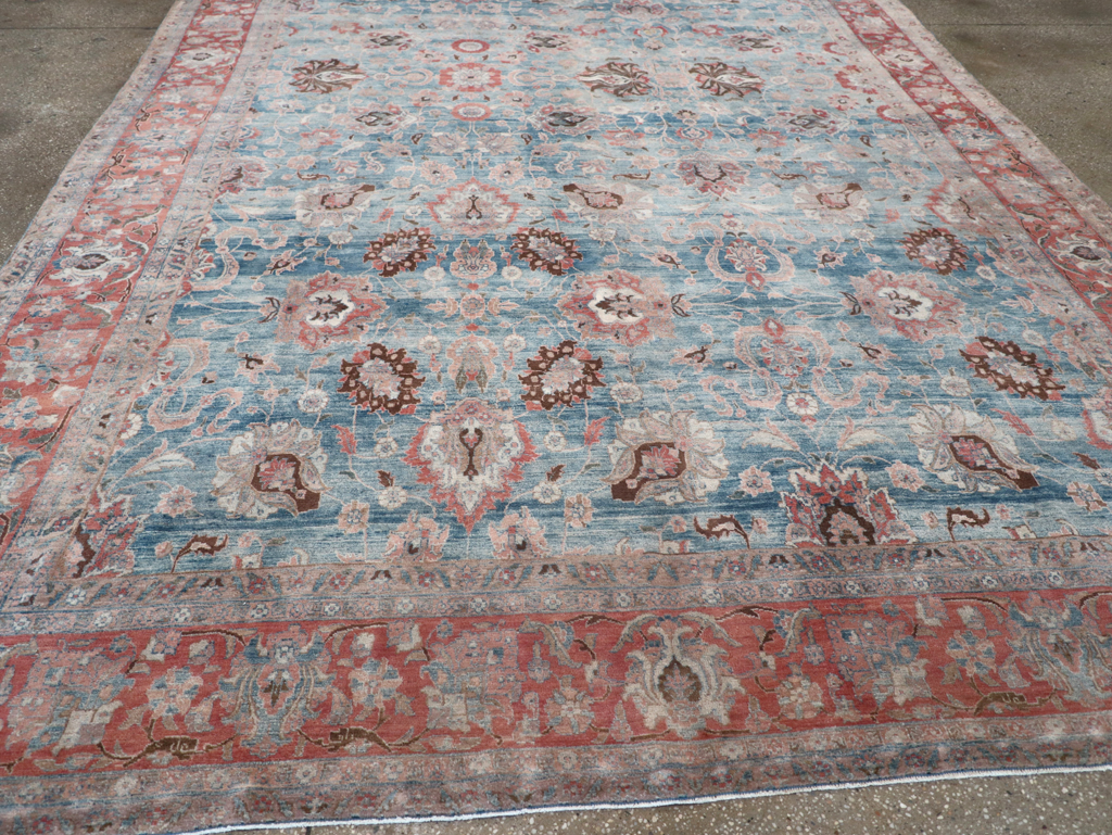 Antique Persian Tabriz Room Size Carpet, No.31130 - Gsblank